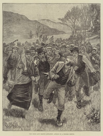 The Irish Land League Agitation, Attack on a Process Server by Aloysius O